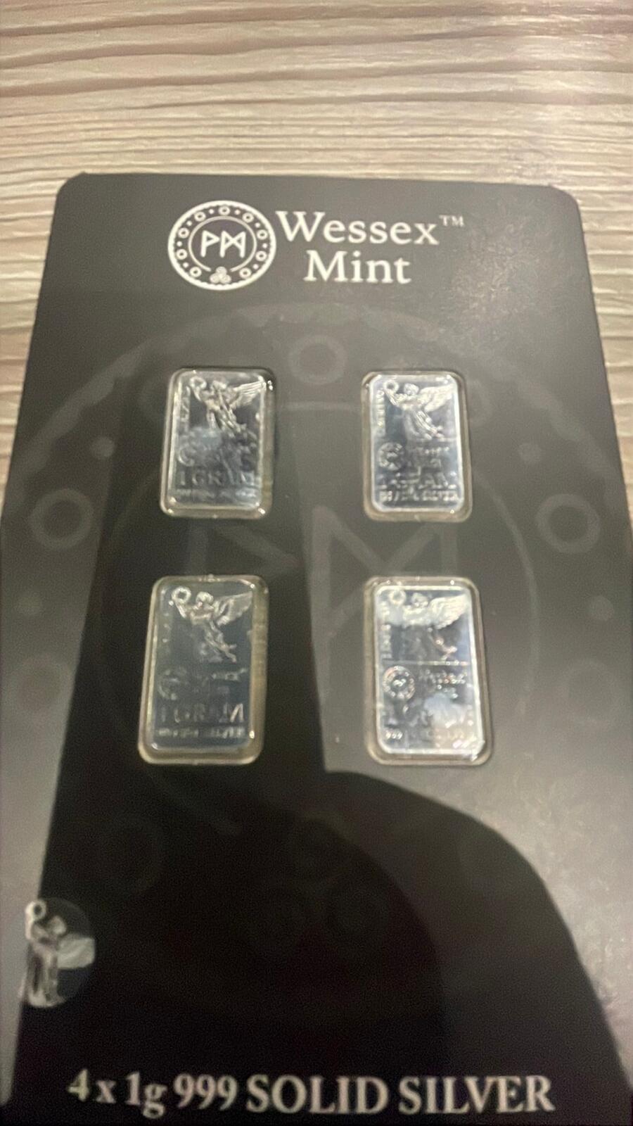 Wessex Mint Libertad 4 x 1g 999 Fine Solid Silver Bars