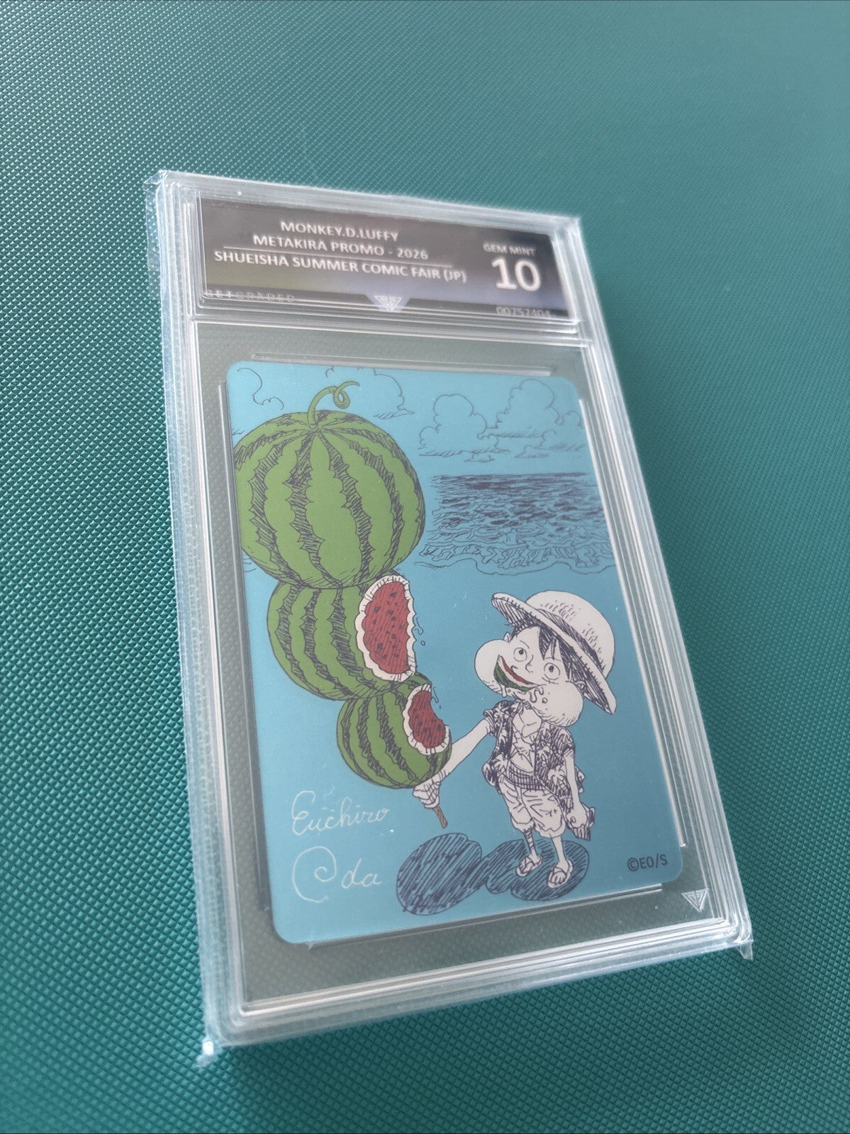 GEM MINT 10 One Piece Luffy Natsucomi 2026 Meta-Kira Promo Card Japan Exclusive