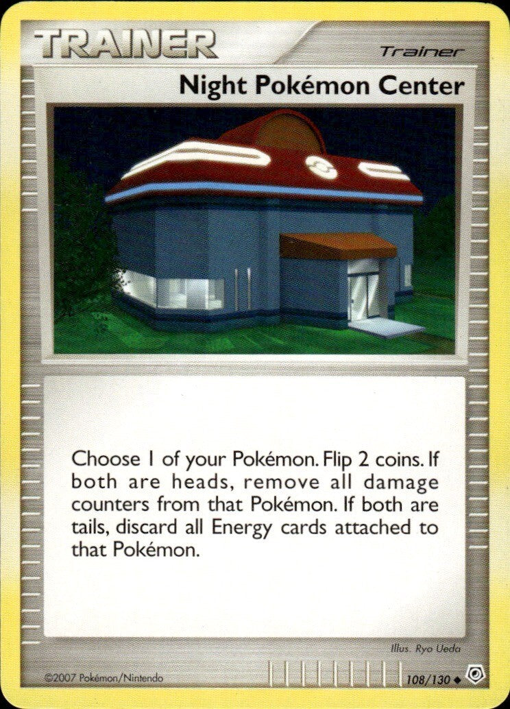 Night Pokemon Center Uncommon Diamond and Pearl 108/130 NM