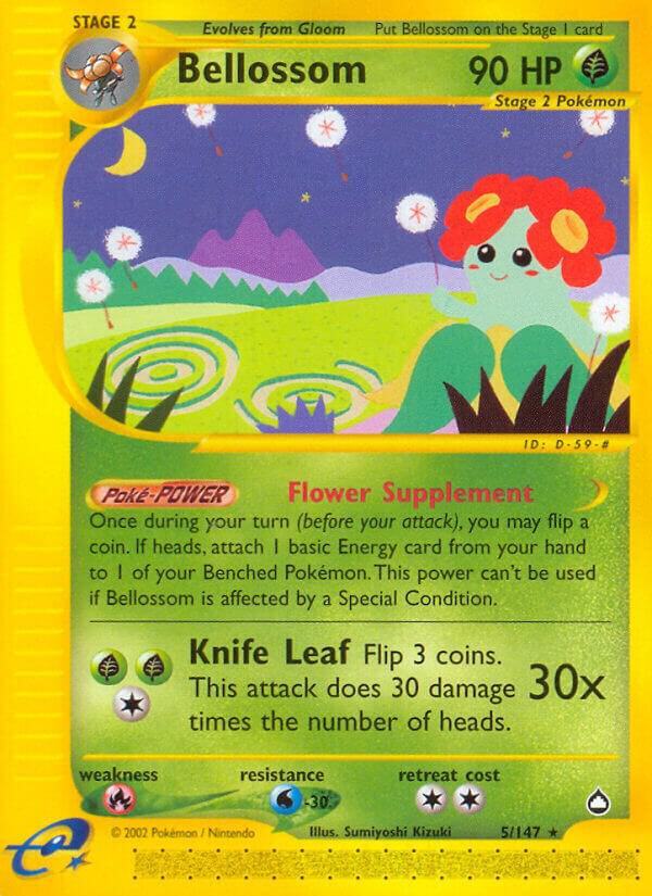 Bellossom Rare Aquapolis 005/147 MP