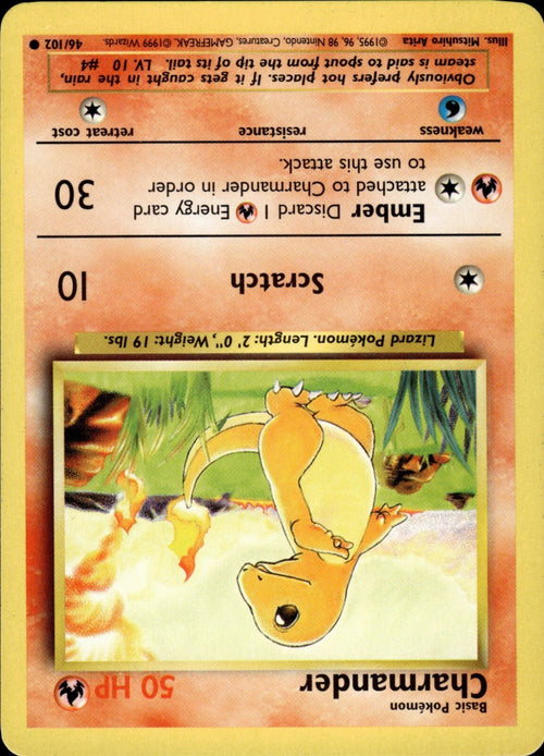 Charmander Common Base Set 046/102 NM