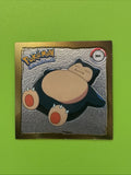 1999 Artbox Pokemon Stickers Series 1 Gold Snorlax #R04 RARE