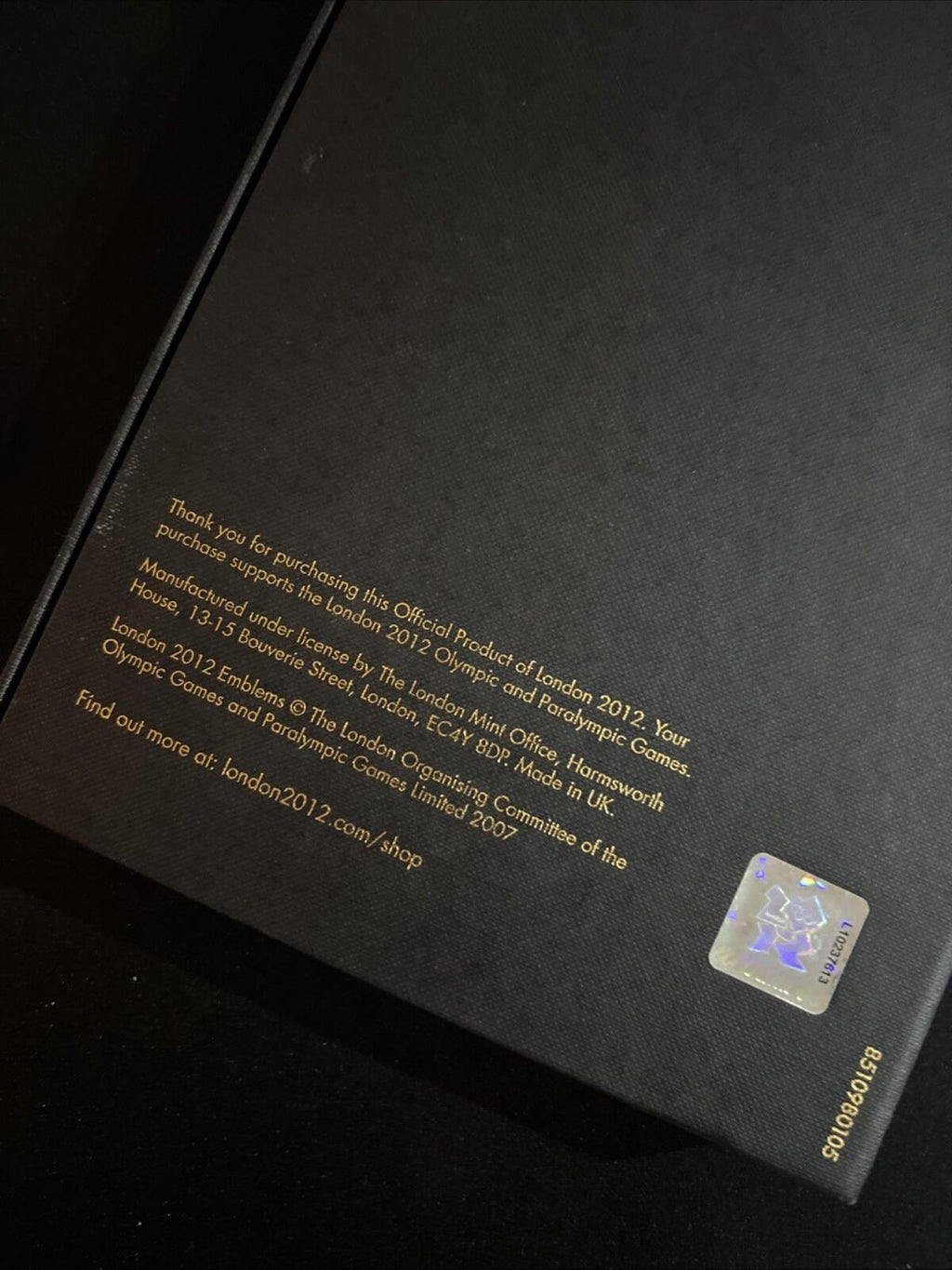 2012 Olympics Host Gold Layered Ingot 2012 London London Rare Limited edition