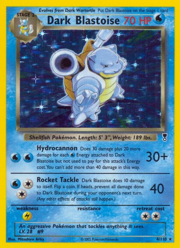 Dark Blastoise Holo Rare Legendary Collection 004/110 MP