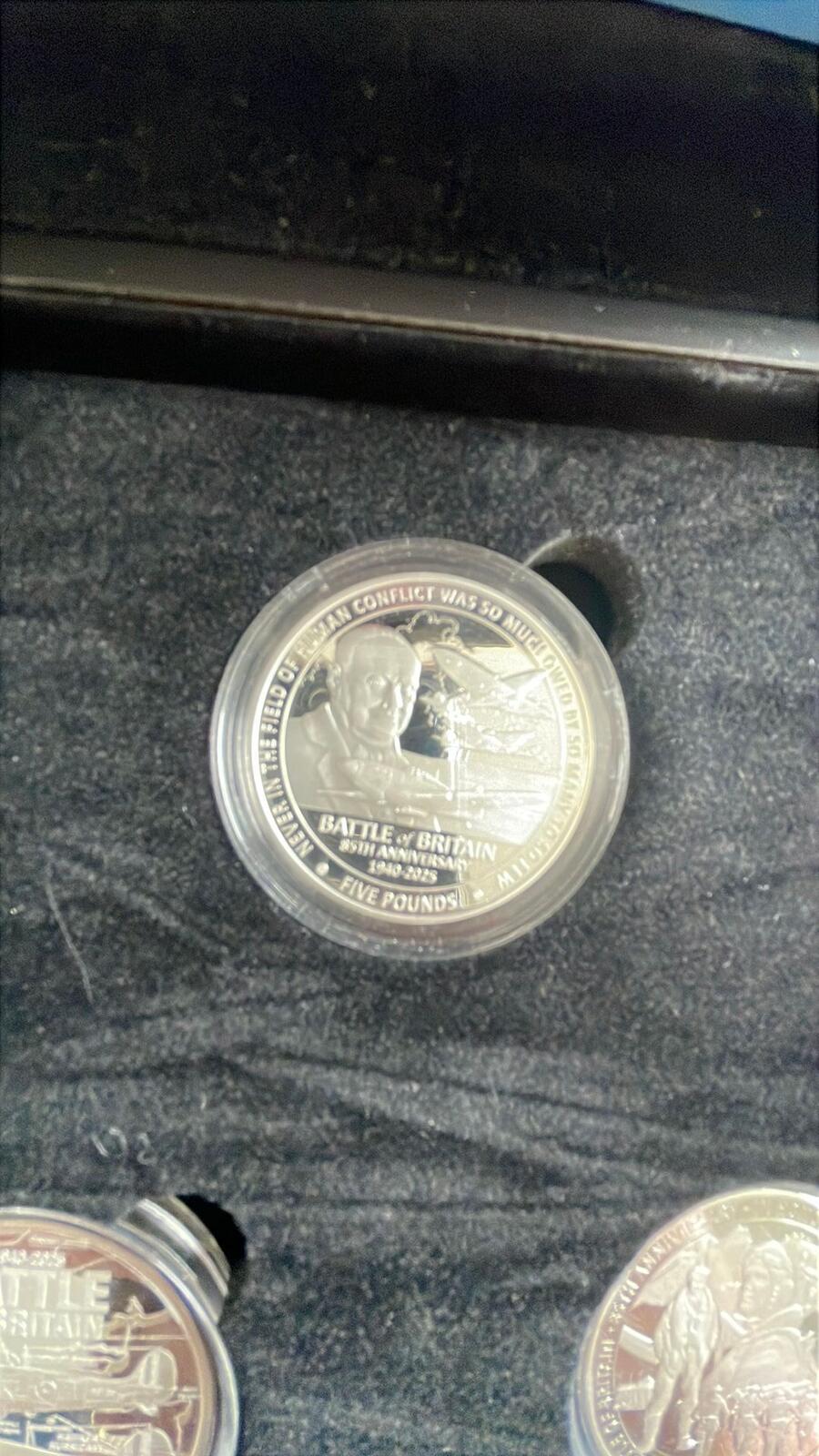 Battle of Britain 85th Anniversary Silver Proof Five Pound Coin Set 2025