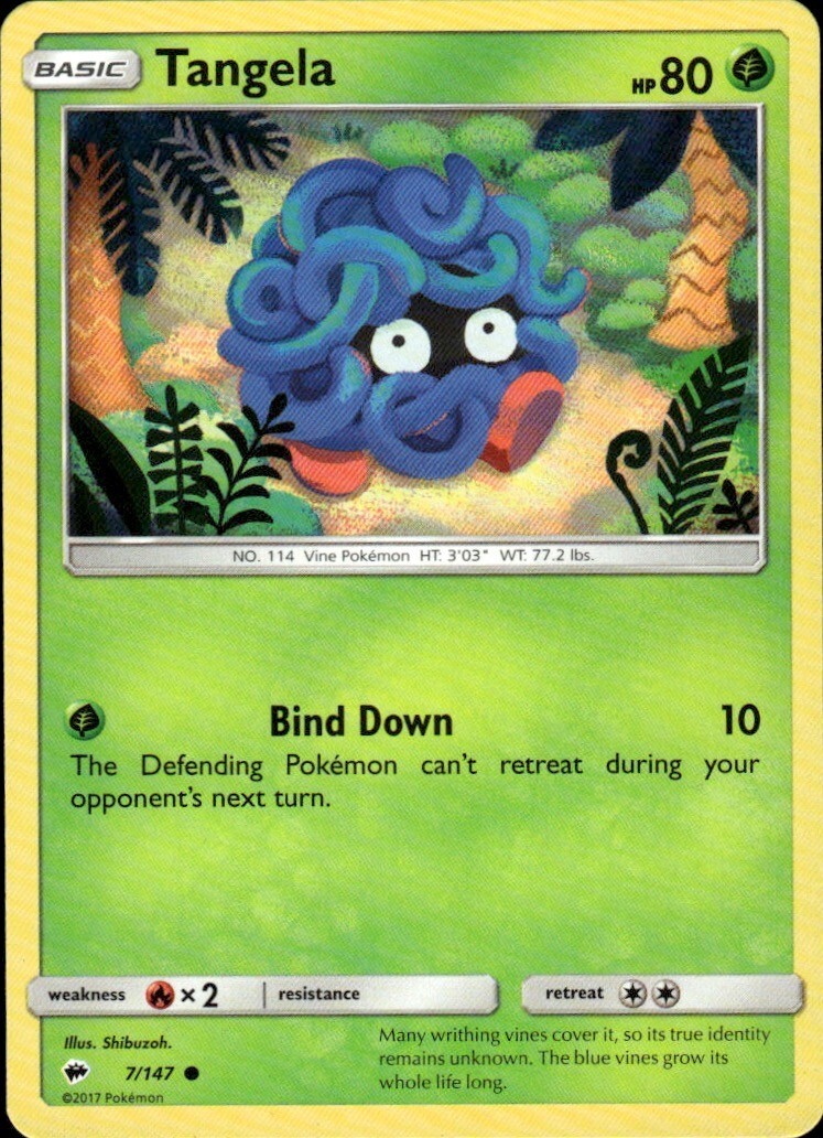 Tangela Common SM - Burning Shadows 7/147 NM