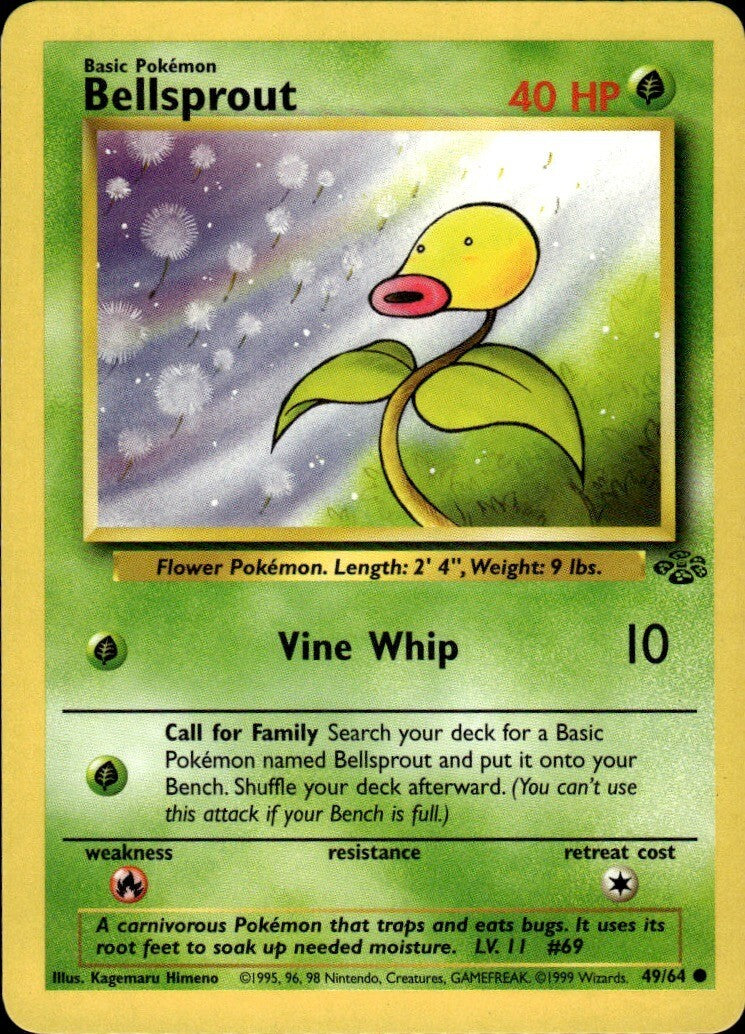 Bellsprout Unlimited Common Jungle 49/64 NM