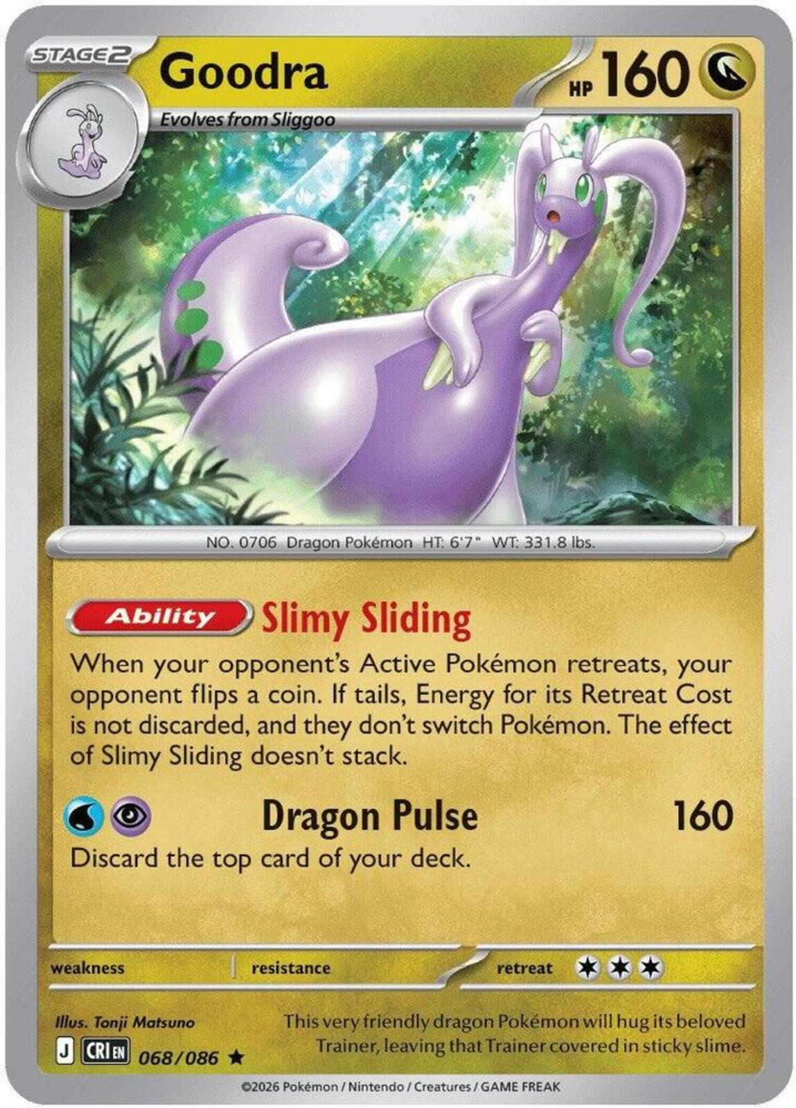 Goodra Holo Rare ME04: Chaos Rising 068/086 NM