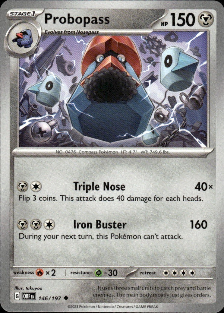 Probopass Uncommon SV03: Obsidian Flames 146/197 NM