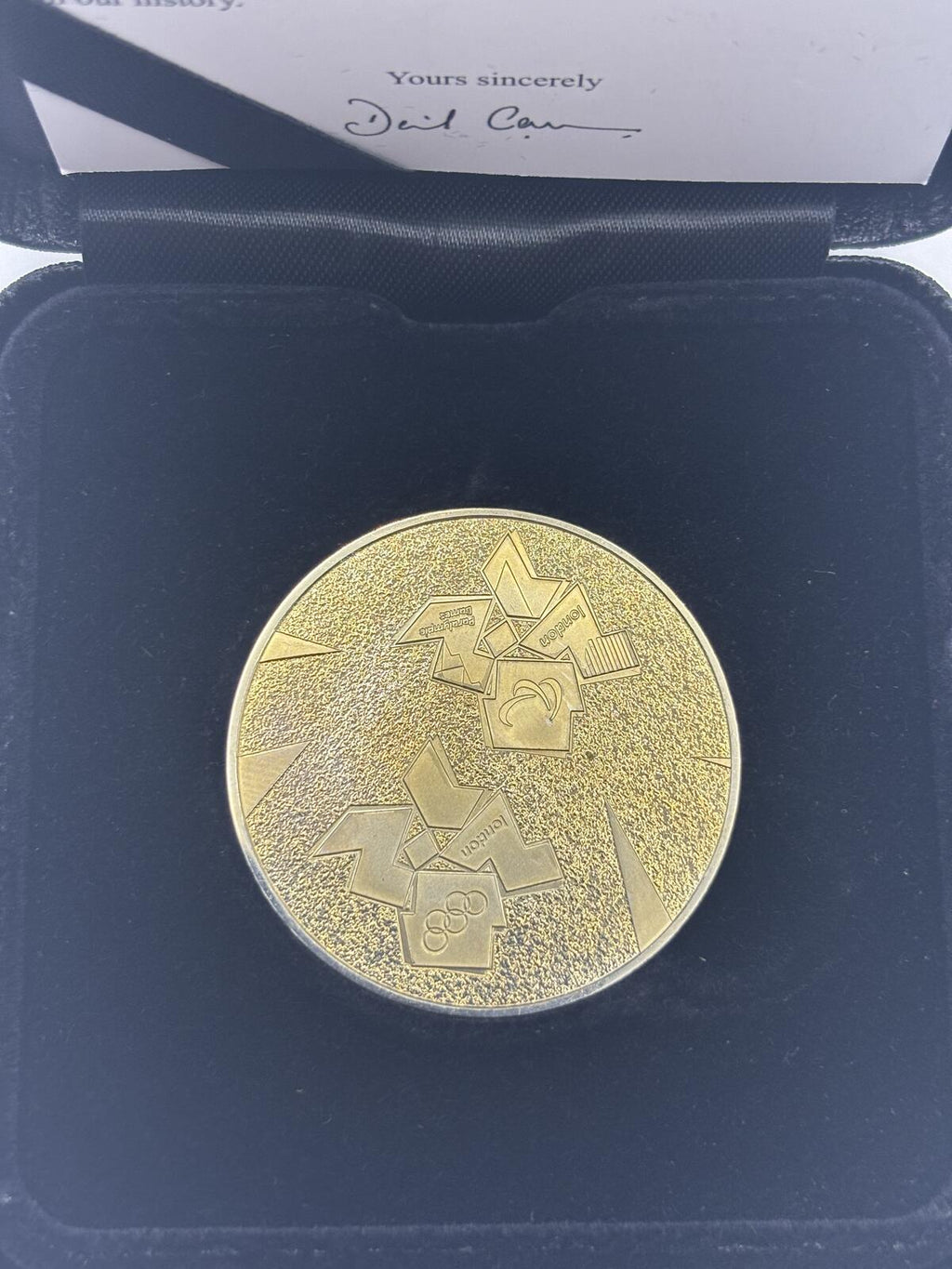 Rare Gifted London 2012 Commemorative Medallion with Presentation Case