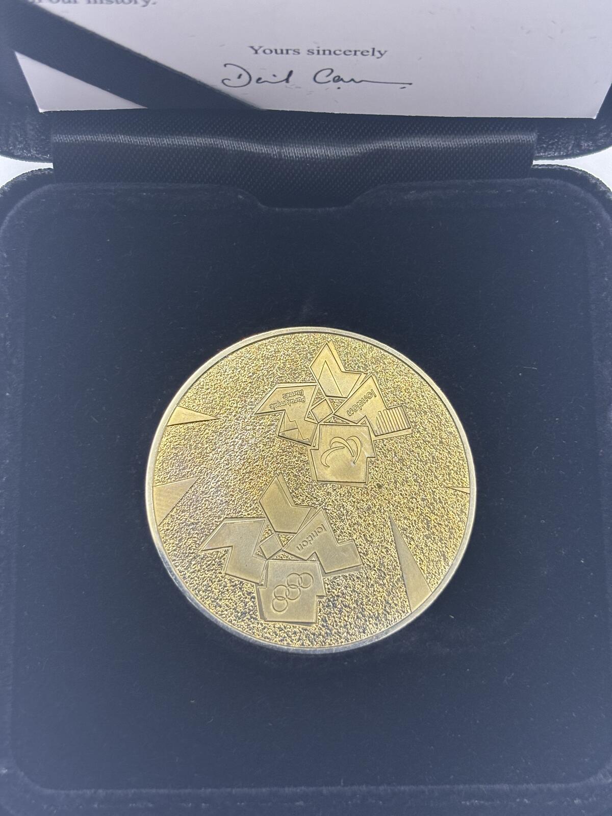 Rare Gifted London 2012 Commemorative Medallion with Presentation Case