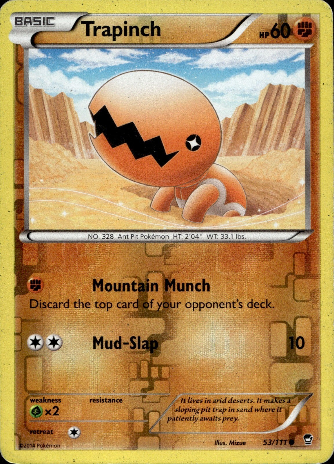 Trapinch Common XY - Furious Fists 53/111 NM