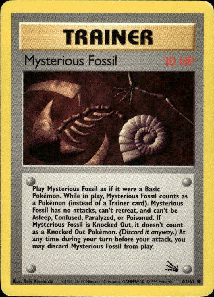 Mysterious Fossil Unlimited Common Fossil 62/62 NM