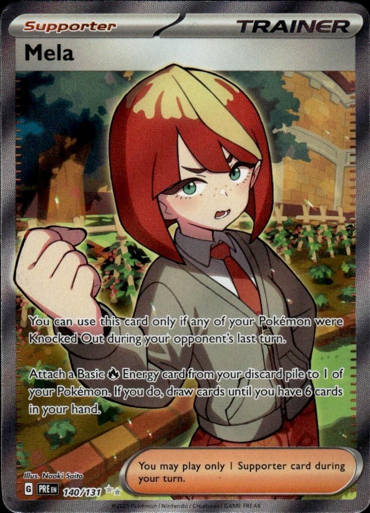 Mela Holo Ultra Rare SV: Prismatic Evolutions 140/131 NM