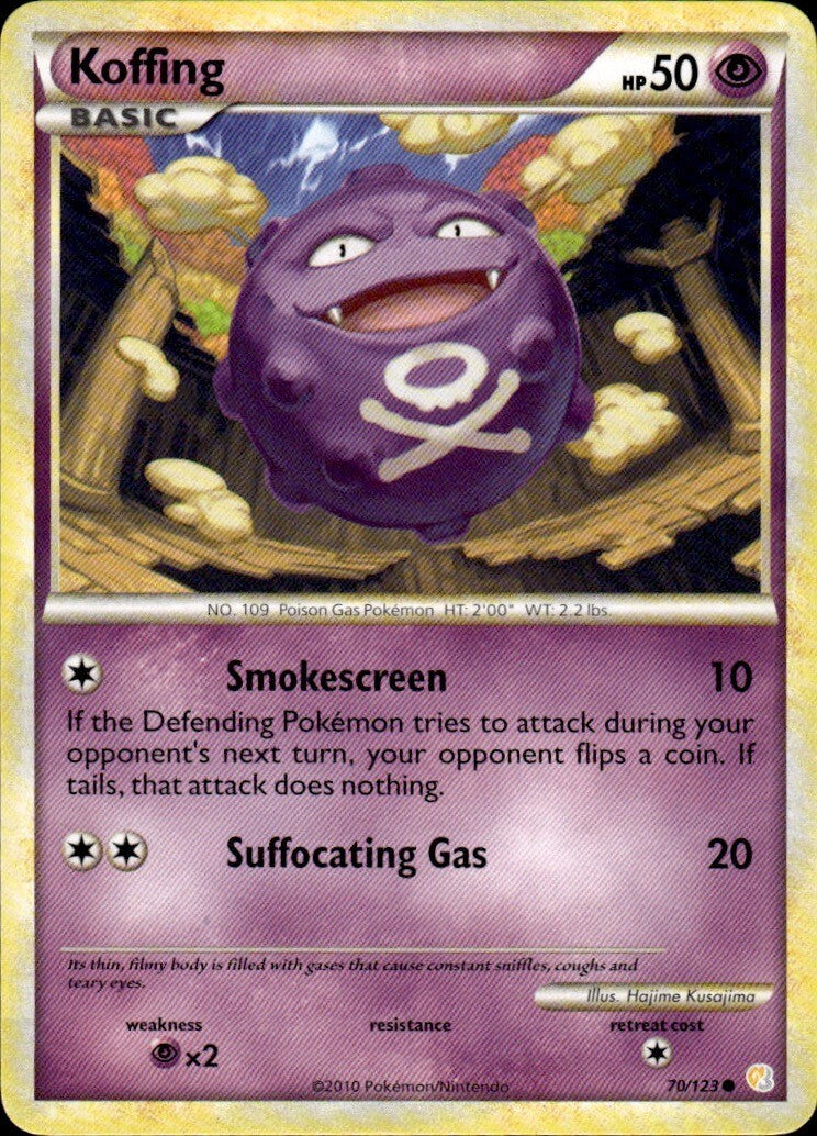 Koffing Common HeartGold SoulSilver 70/123 NM