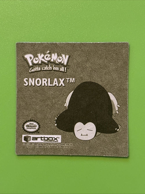 1999 Artbox Pokemon Stickers Series 1 Gold Snorlax #R04 RARE