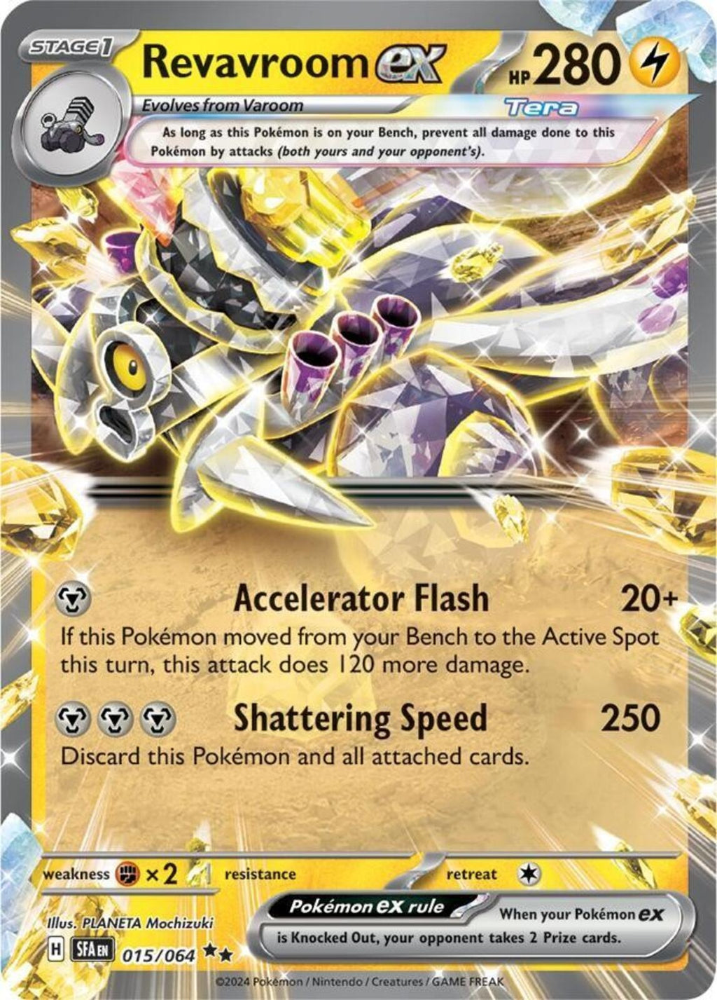 Revavroom ex Holo Double Rare SV: Shrouded Fable 015/064 NM