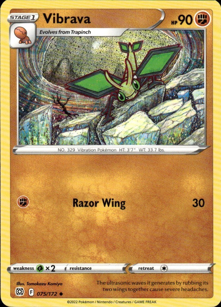 Vibrava Uncommon SWSH09: Brilliant Stars 075/172 NM