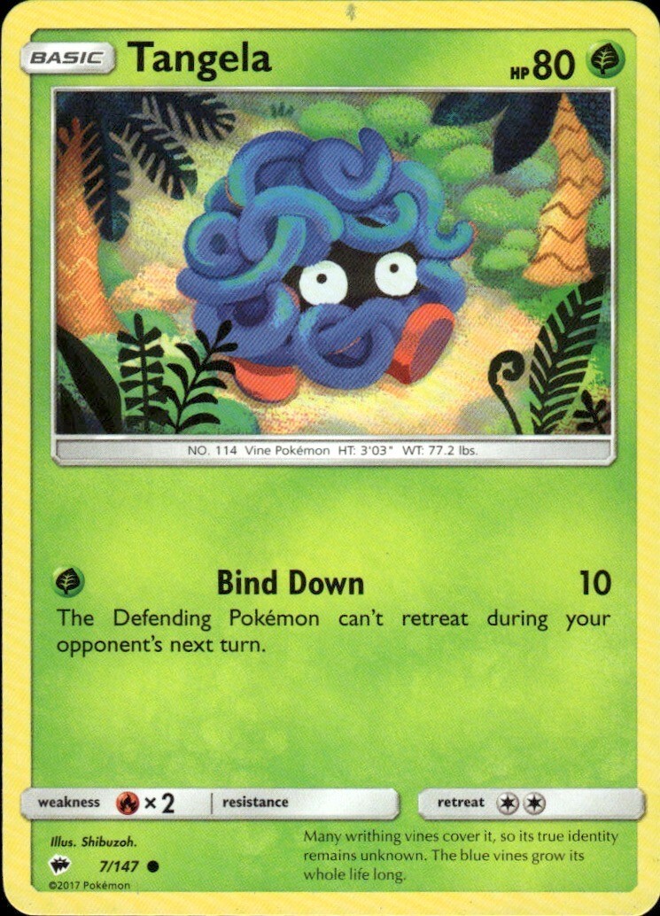 Tangela Common SM - Burning Shadows 7/147 NM
