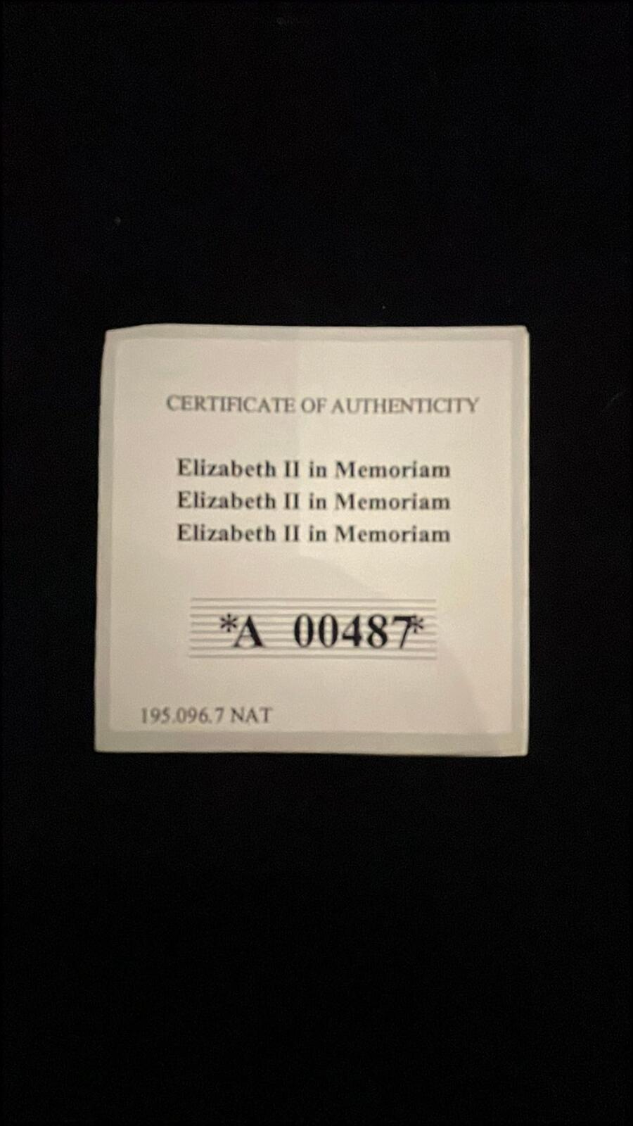 Elizabeth II In Memoriam Copper Proof Coin 2022