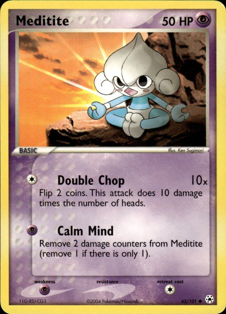 Meditite Common EX Battle Stadium 65 NM