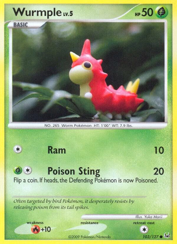 Wurmple Common - Yuka Morii Art - Platinum 103/127 NM