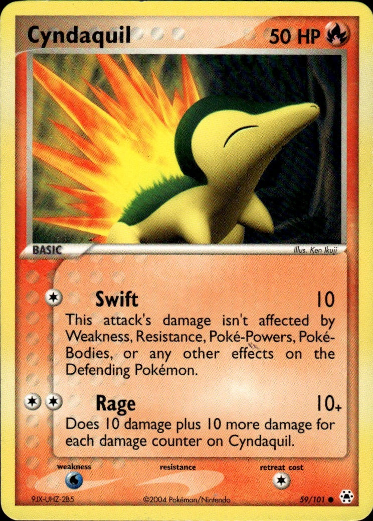 Cyndaquil Common Hidden Legends 59/101 NM
