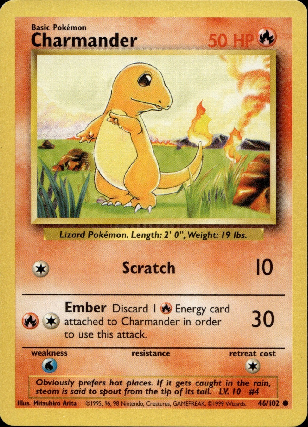 Charmander Common Base Set 2 069/130 NM