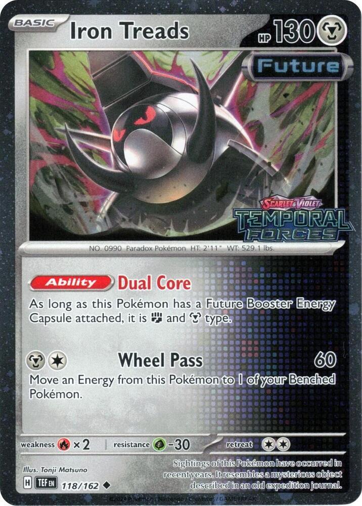 Iron Treads (Temporal Forces Stamped) Holo Uncommon 118/162 NM