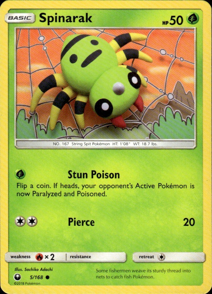 Spinarak Common SM - Celestial Storm 5/168 NM