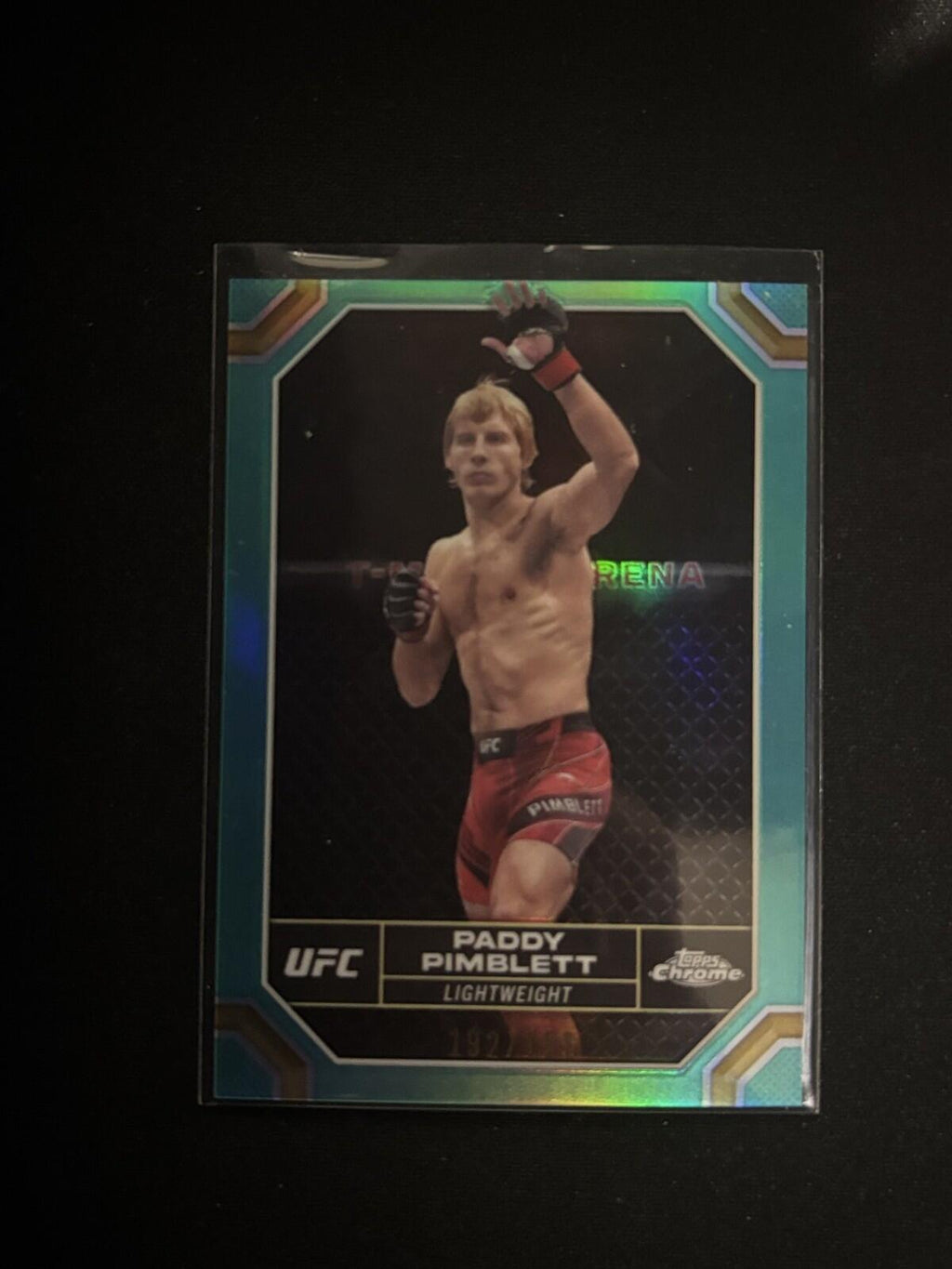 Paddy Pimblett Aqua Refractor Topps Chrome UFC - Aqua Refractor 151 NM - 192/199