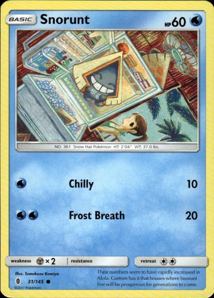Snorunt Common SM - Guardians Rising 31/145 NM