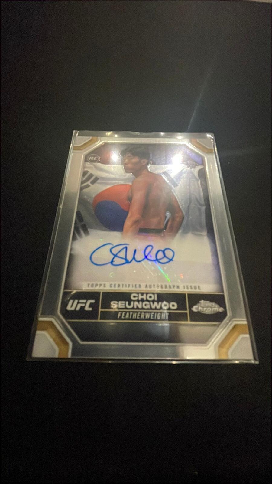 Topps 2024 Choi Seungwoo UFC Chrome Rookie Autograph Card CPA-SWC