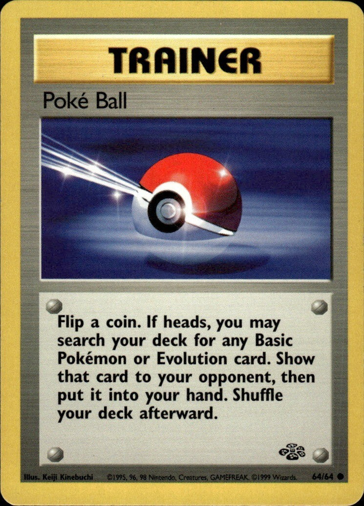 Poke Ball Unlimited Common Jungle 64/64 NM