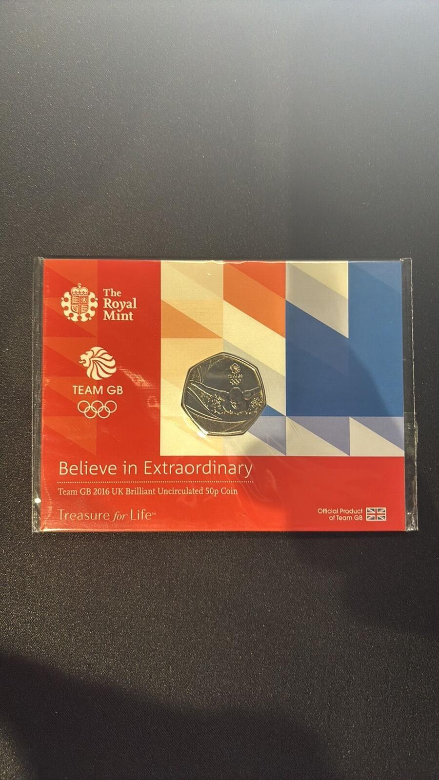 The Royal Mint 2016 Team GB Uncirculated 50p Coin