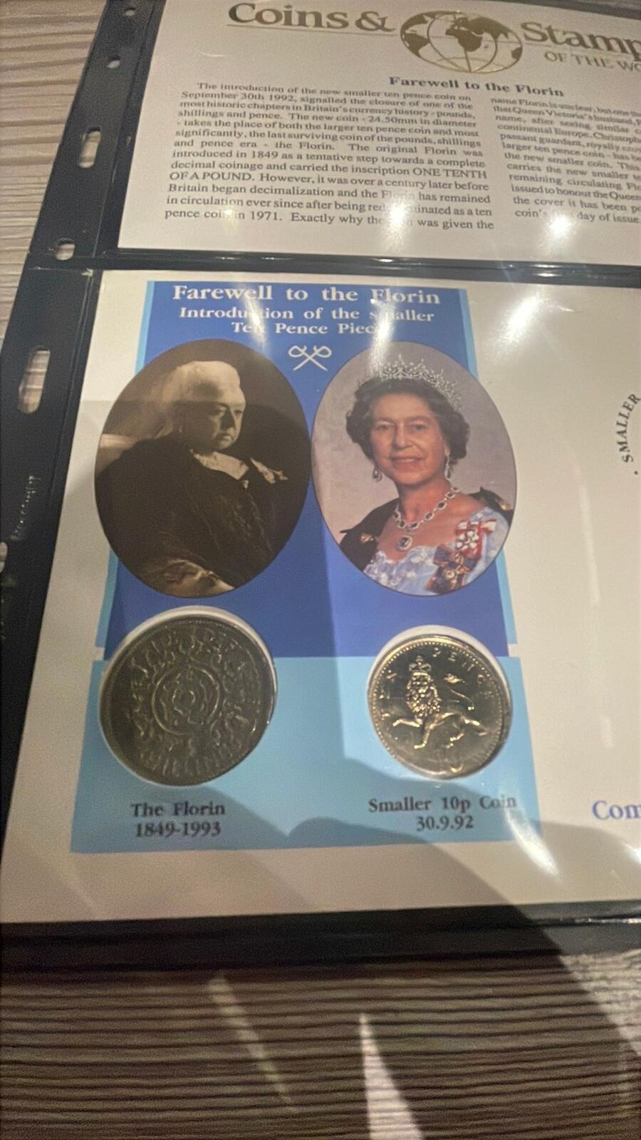 NGC Commemorative Cover with 1992 Farewell to the Florin British Coins