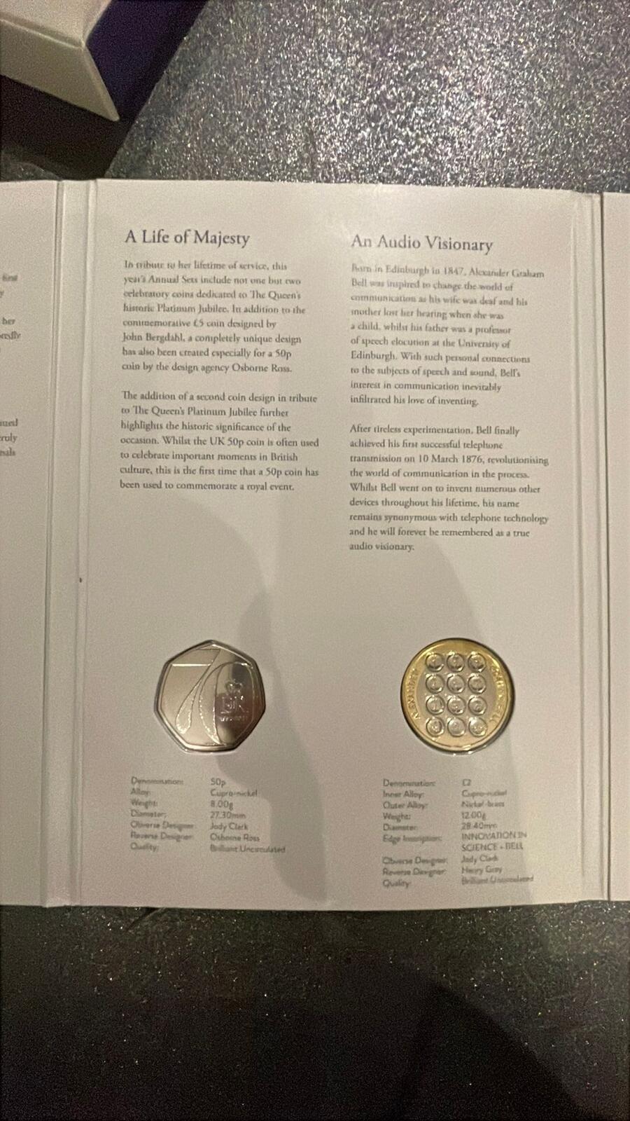 The Royal Mint 2022 United Kingdom Brilliant Uncirculated Annual Coin Set
