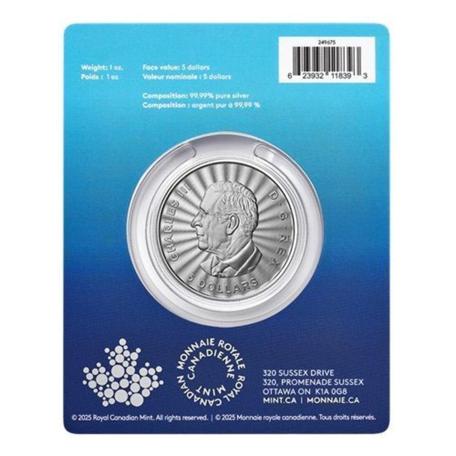 Royal Canadian Mint 2025 Polar Bear 1 oz Silver Proof Coin