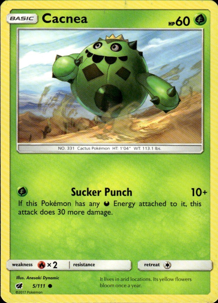 Cacnea Common SM - Crimson Invasion 5/111 NM