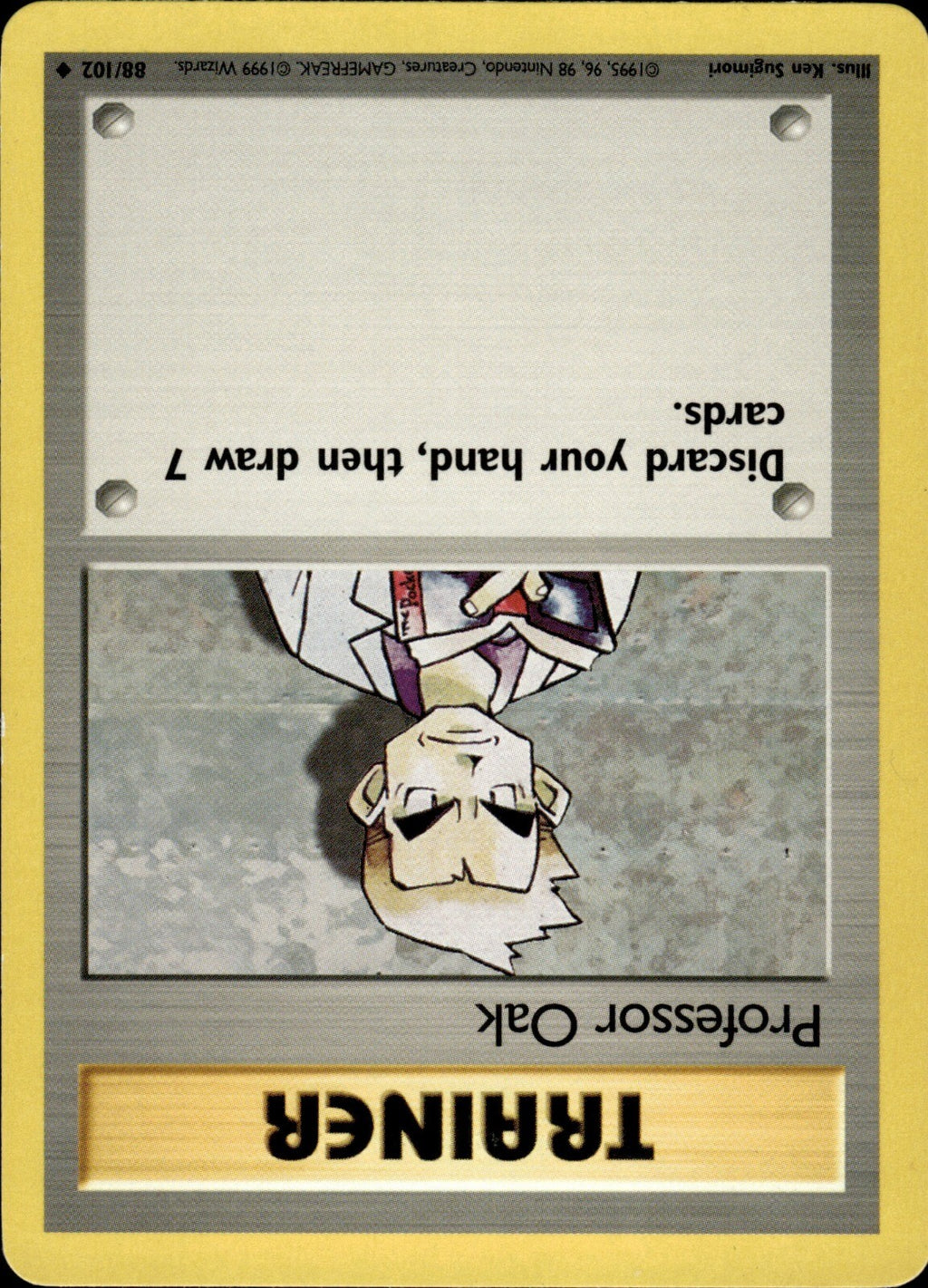 Professor Oak Uncommon Base Set 088/102 NM