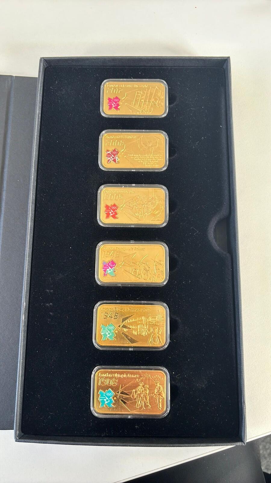 London 2012 Olympic Gold Plated Commemorative Ingot Series