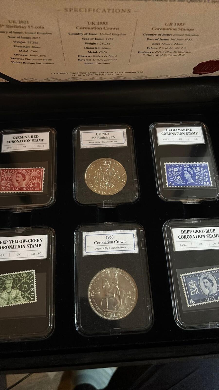 Queen Elizabeth II 95th Birthday Coin and Stamp Collection