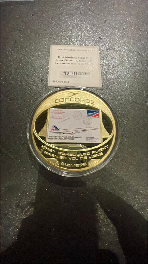 Concorde Gold-Plated Proof Coin 2014 110g