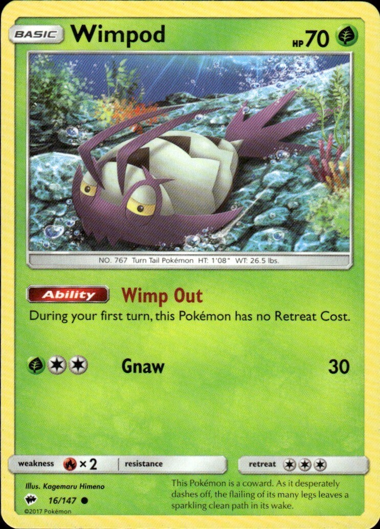 Wimpod Common SM - Burning Shadows 16/147 NM
