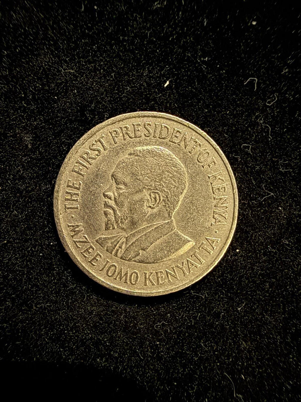 Kenya 1969 Fifty Cents Coin Featuring First President Jomo Kenyatta