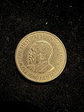Kenya 1969 Fifty Cents Coin Featuring First President Jomo Kenyatta