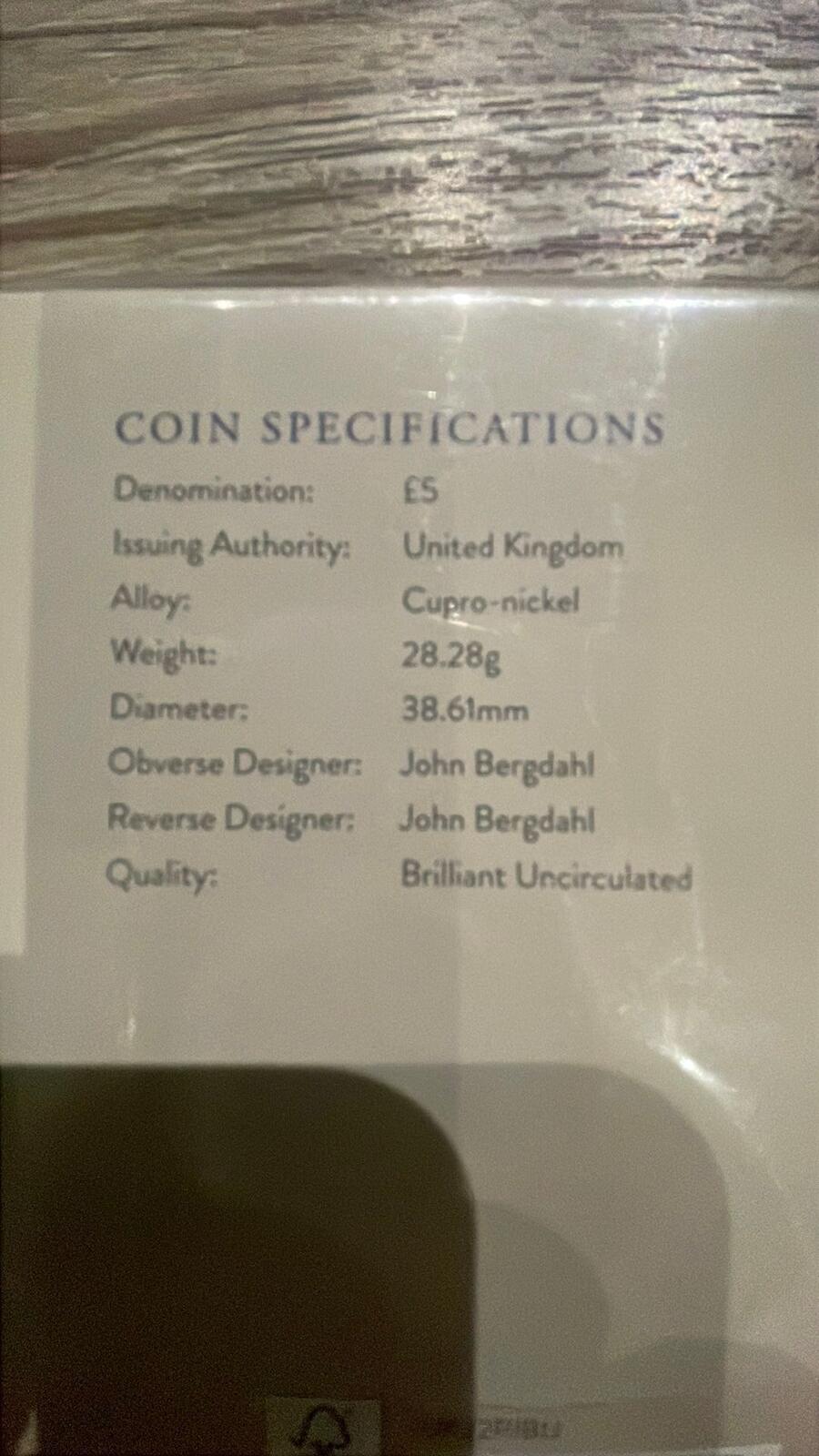 The Royal Mint 2022 Platinum Jubilee £5 Coin