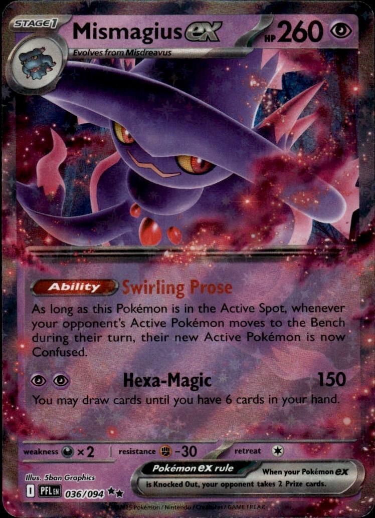 Mismagius ex Holo Double Rare ME02: Phantasmal Flames 036/094 1NM