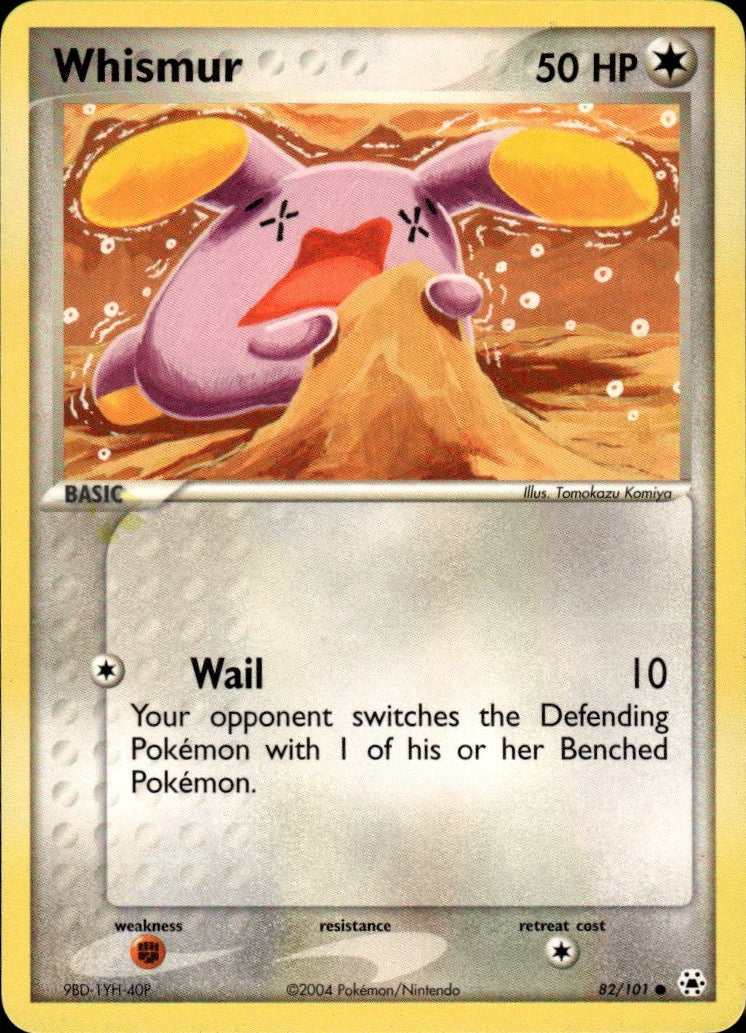Whismur Common Hidden Legends 82/101 NM