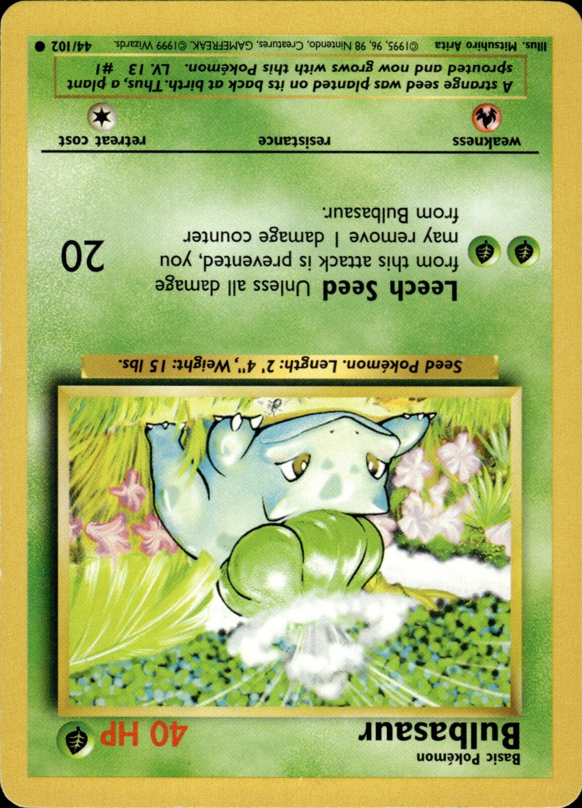 Bulbasaur Common Base Set 044/102 NM